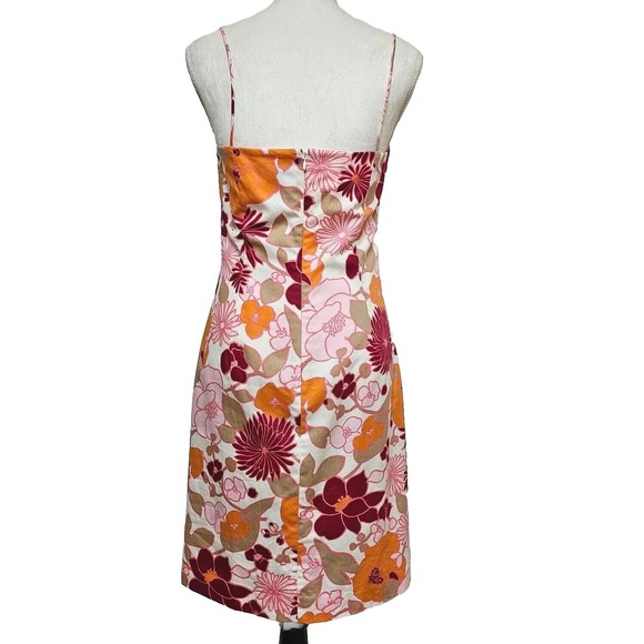 Vintage Y2K Ann Taylor NWT $129 Retro Hawaiian Floral Dress Size 6 Resort Beachy - Picture 2 of 6